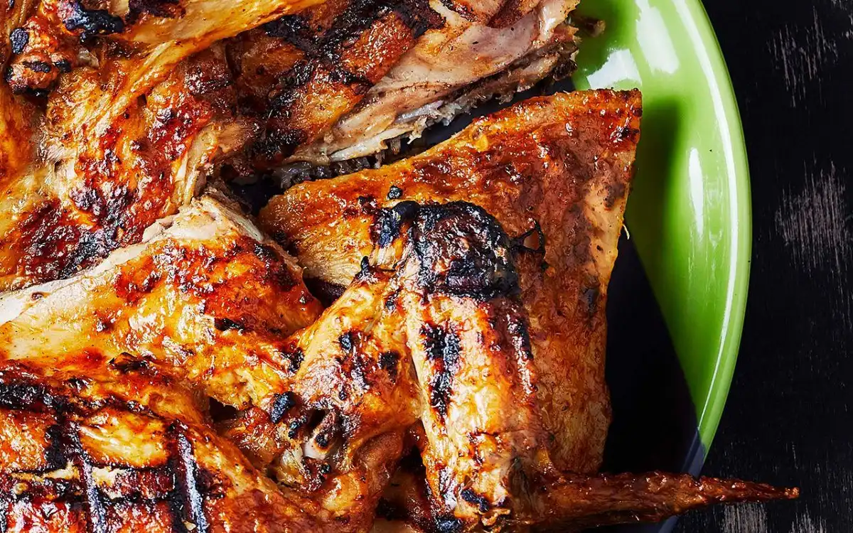 Whole PERi-PERi Chicken, PERi-Sweet Potato Wedges and Broccoli Recipe | Nando's