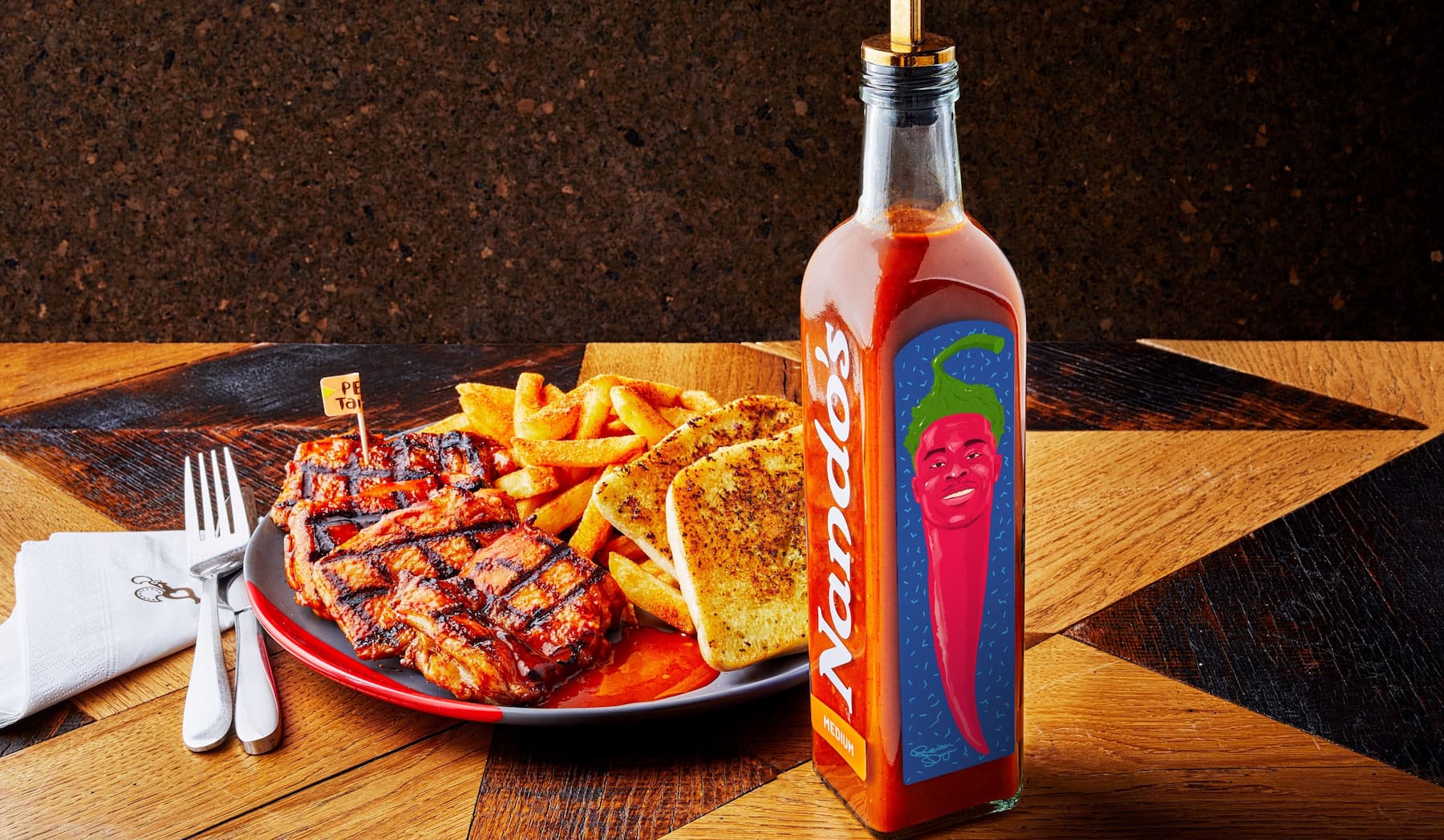 Garlic Churrasco Thigh Burger New Winter Menu