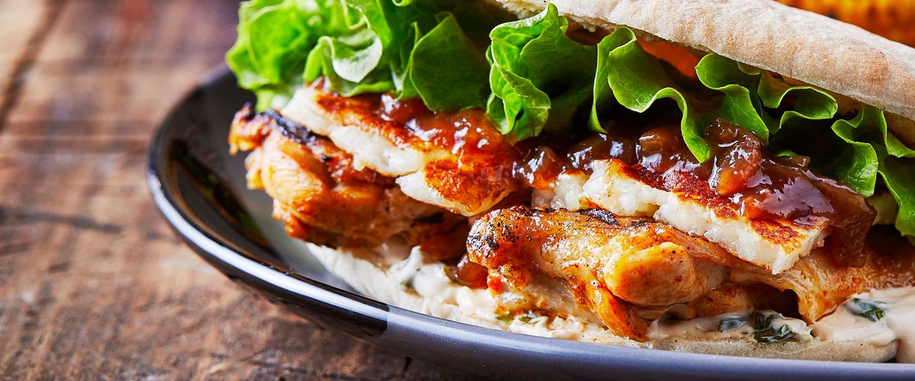 Grilled PERiPERi Chicken Pitta and Rainbow Slaw Nando's