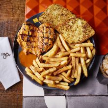 Nando's Chicken Butterfly with PERi-Salted Chips, Garlic Bread and Bottomless Coke Zero